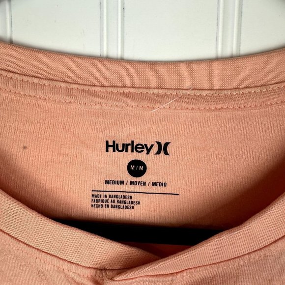 Hurley Men's Orange Henley Size‎ Medium - Picture 3 of 5